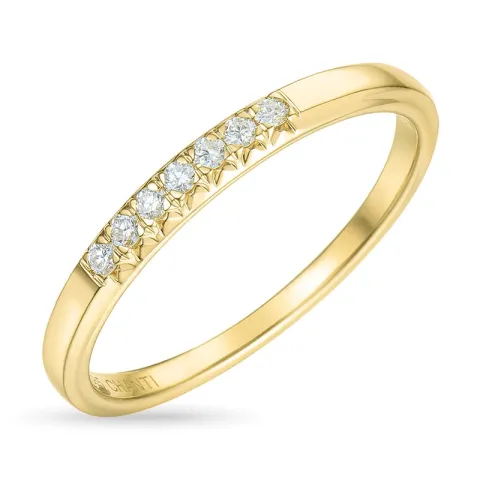 Diamant Memoirering in 14 Karat Gold 0,11 ct
