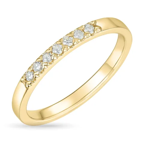 Diamant Memoirering in 14 Karat Gold 0,13 ct