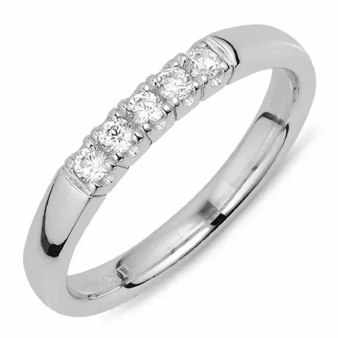 Kollektionsmuster Zirkon Ring aus Silber