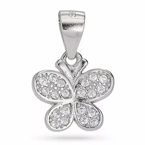 Schmetterlinge Zirkon Anhänger aus Silber