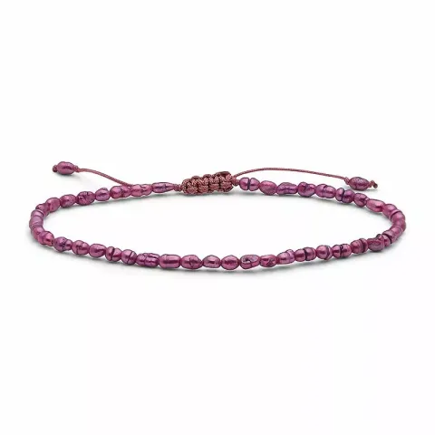 dünnes pink Perle Perlenarmband mit Süßwasserperle.