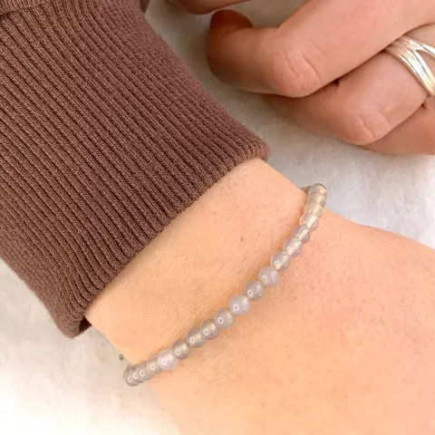Grau achat armband aus seidenschnur 17 cm plus 3 cm x 4,3 mm