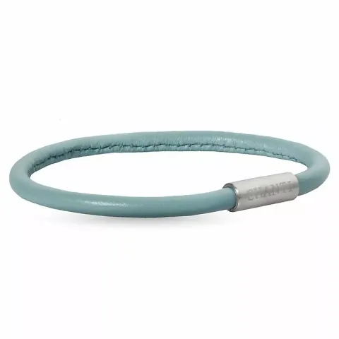 Runder grünem magnetarmband aus leder mit stahl x 4 mm