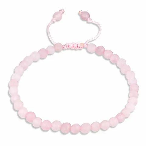 pink Perlenarmband mit Quarz.