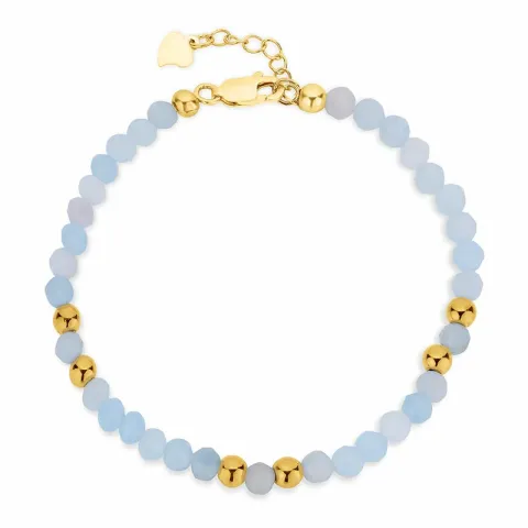 blauem Armband mit Aquamarin