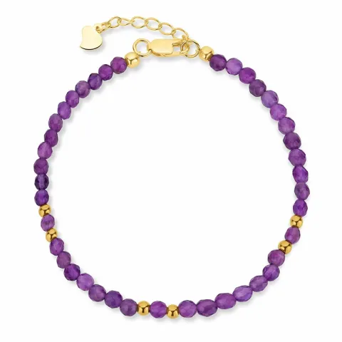 violettem Armband mit Amethyst.