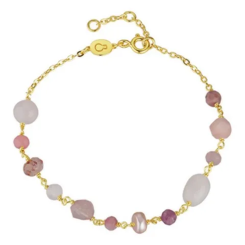 pink Armband aus vergoldetem Sterlingsilber x