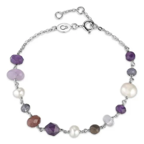 violettem Armband aus Silber x 6,7 mm