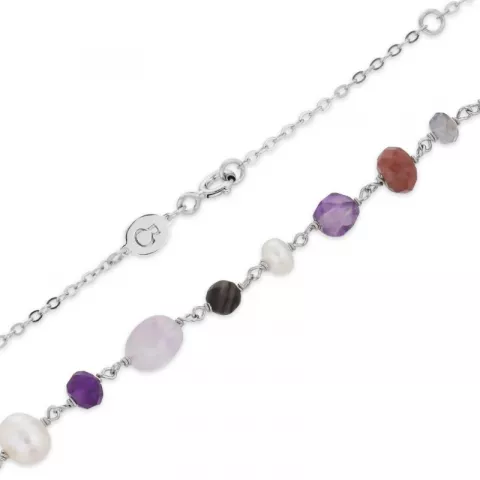 violettem Halskette aus Silber  x 7,5 mm