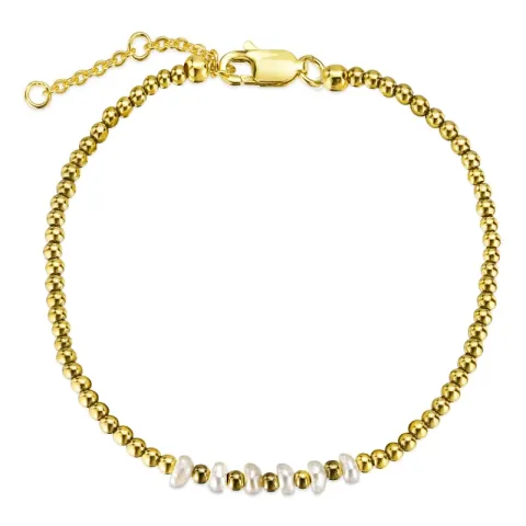 Kollektionsmuster hematite Armband mit Süßwasserperle