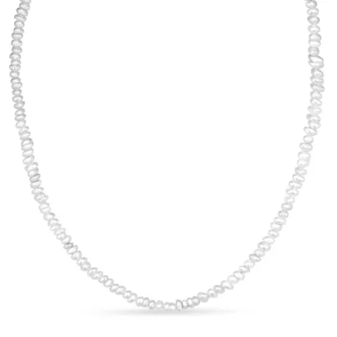 3 mm Halskette mit Süßwasserperle
