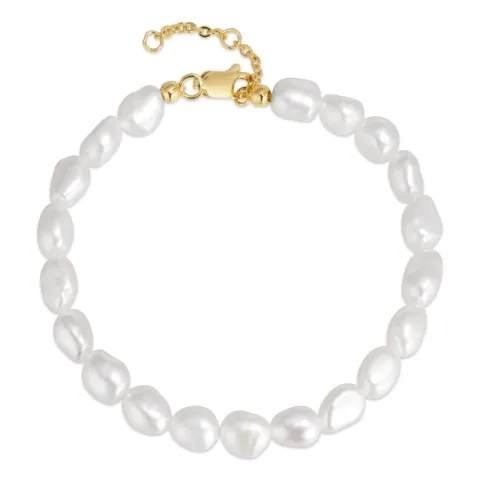 6 mm Armband mit Süßwasserperle