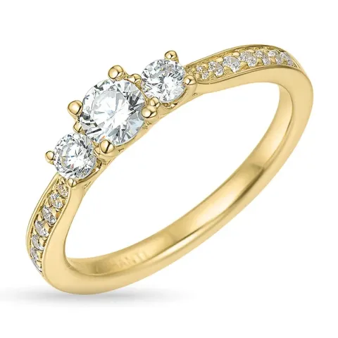 lab grown Diamant Ring in 9 Karat Gold 0,30 ct 0,31 ct