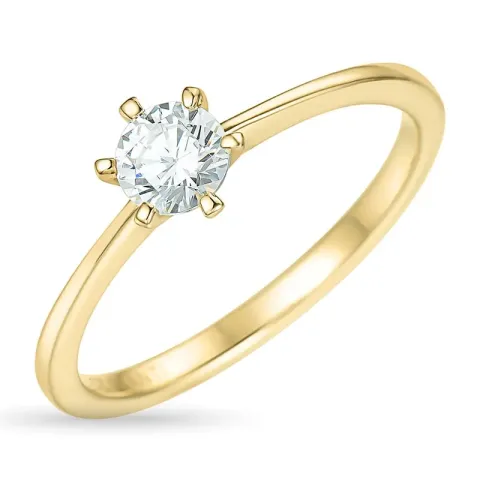 0,50 ct lab grown Diamant Solitärring in 9 Karat Gold 0,50 ct