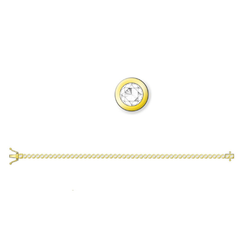 Armband aus 14 Karat Gold