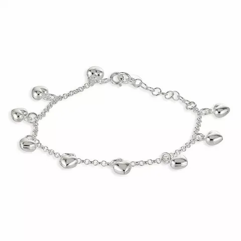 Herz Armband aus Silber und Herzförmiger Anhänger aus Silber