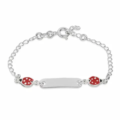 Kollektionsmuster Marienkäfer Armband aus Silber und Marienkäfer aus Silber