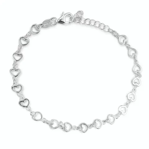 Herz Armband aus Silber und Herzförmiger Anhänger aus Silber