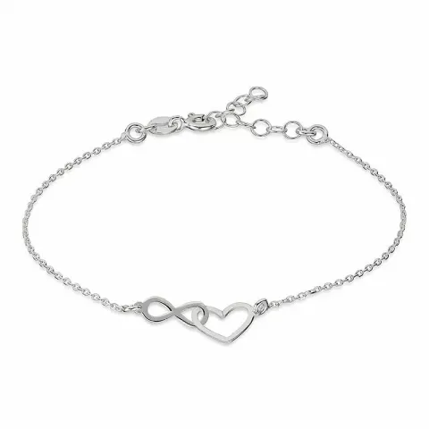 Infinity herz armband aus silber