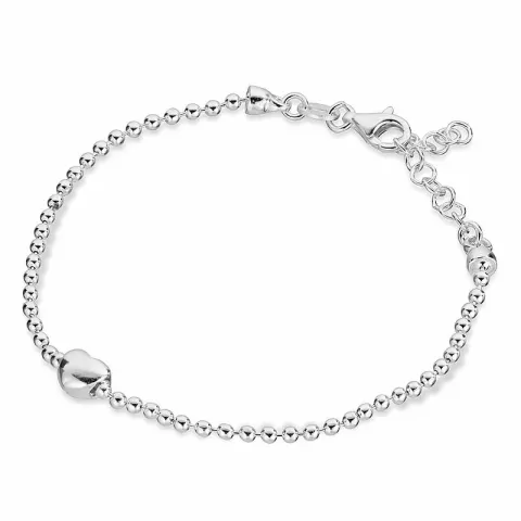 Herz kugel armband aus silber