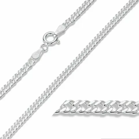 Panzerhalskette aus Silber  x 3 mm