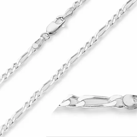 Figarohalskette aus Silber x 2,4 mm