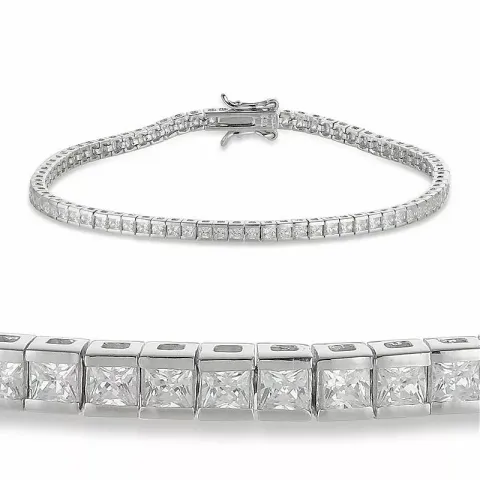 Zirkon Tennisarmband aus Silber  x 3,1 mm
