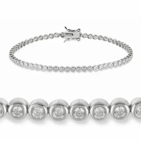 Kollektionsmuster Tennisarmband aus Silber x 3,2 mm