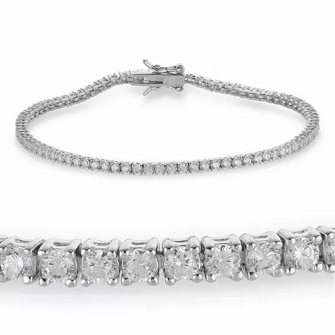 Zirkon Tennisarmband aus Silber x 2,7 mm