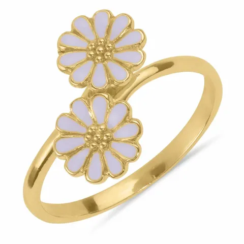 Marguerite violettem Ring aus vergoldetem Sterlingsilber