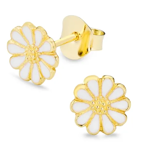 Marguerite Ohrringe in vergoldetem Silber