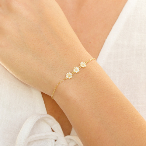 Marguerite Armband aus vergoldetem Sterlingsilber - Maggie