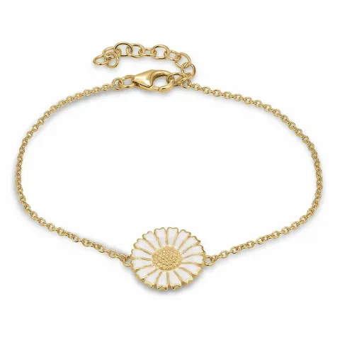 14 mm Marguerite Armband aus vergoldetem Sterlingsilber - Marie