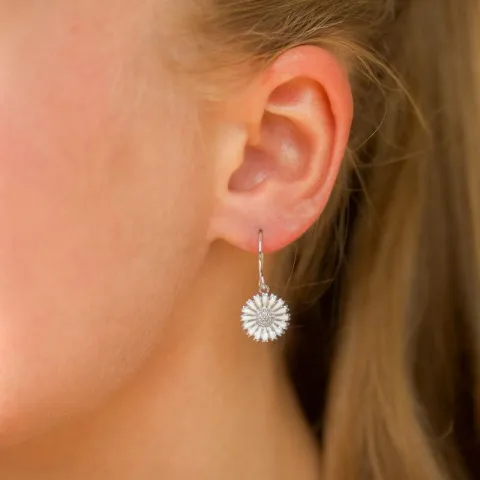 12 mm Marguerite Ohrringe in Silber - Marie
