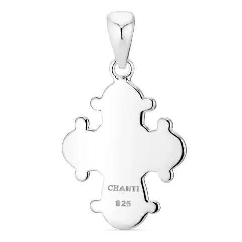 15 x 25 mm Dagmarkreuz Anhänger aus Silber - Amoré