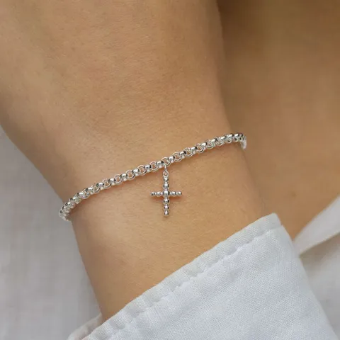 Kreuz Armband aus Silber