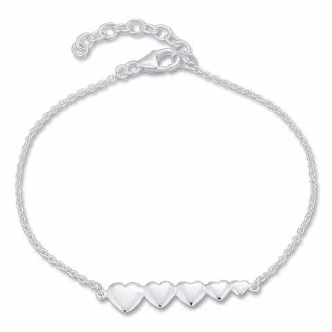 Herz Armband aus Silber und Herzförmiger Anhänger aus Silber