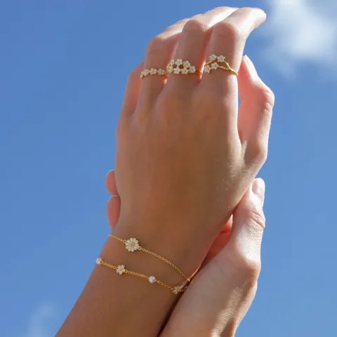 Marguerite Ring aus vergoldetem Sterlingsilber - Majse