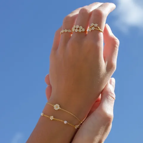 Marguerite Ring aus vergoldetem Sterlingsilber - Majse