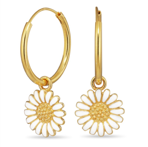 18 mm Marguerite Kreole in vergoldetem Sterlingsilber - Matilda