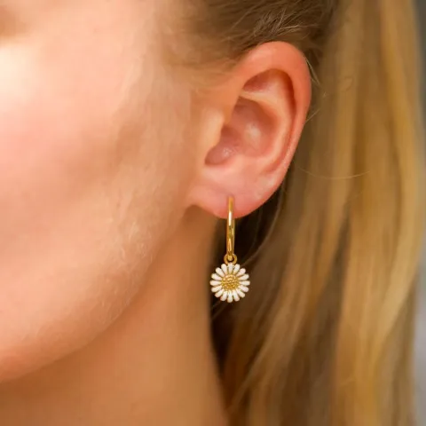 18 mm Marguerite Kreole in vergoldetem Sterlingsilber - Matilda