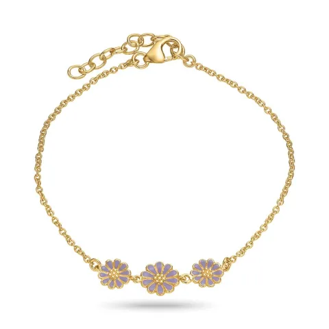 Marguerite violettem Armband aus vergoldetem Sterlingsilber - Maggie
