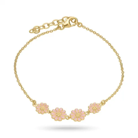 Marguerite pink Armband aus vergoldetem Sterlingsilber - Maggie