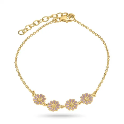 Marguerite violettem Armband aus vergoldetem Sterlingsilber - Maggie