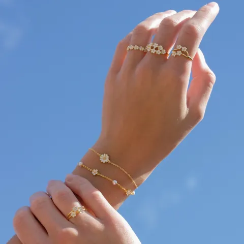 Marguerite Ring aus vergoldetem Sterlingsilber - Majse
