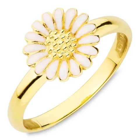 10 mm Marguerite Ring aus vergoldetem Sterlingsilber - Matilda