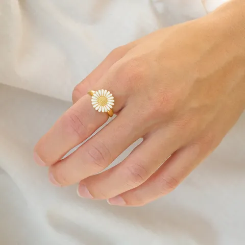 Marguerite Ring aus vergoldetem Sterlingsilber - Matilda