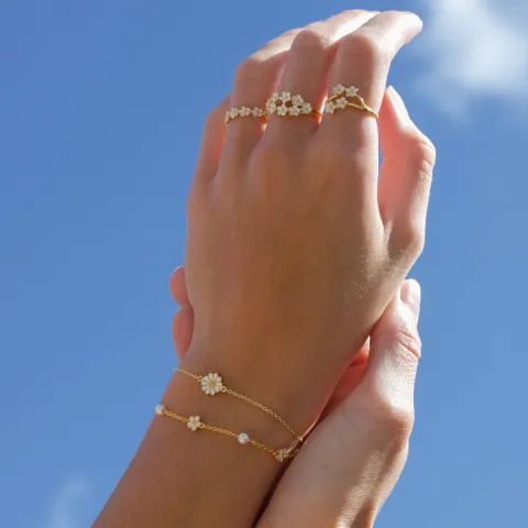 Marguerite Ring aus vergoldetem Sterlingsilber - Majse