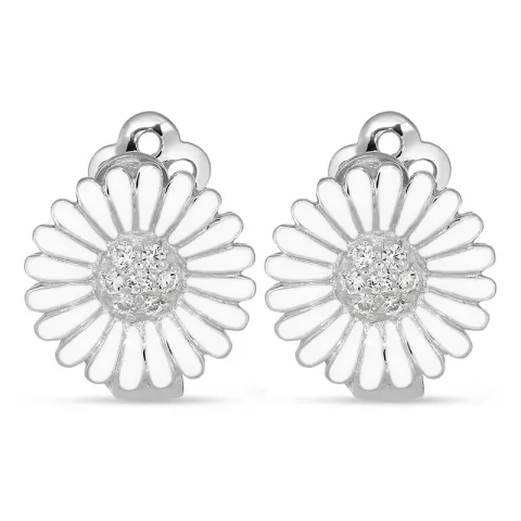 14 mm Marguerite Ohrringe in Silber - Matilda