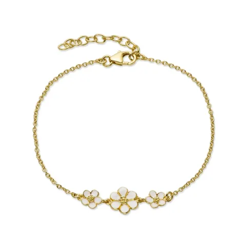 Marguerite Armband aus vergoldetem Sterlingsilber - Majse